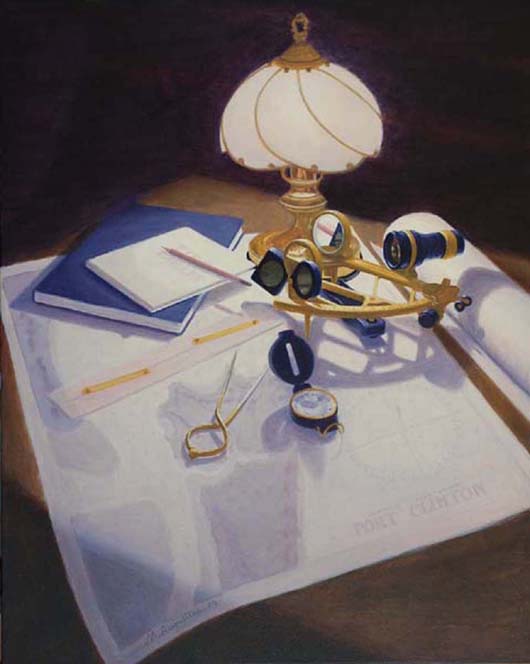 The captains sextant 76x61cm $1700